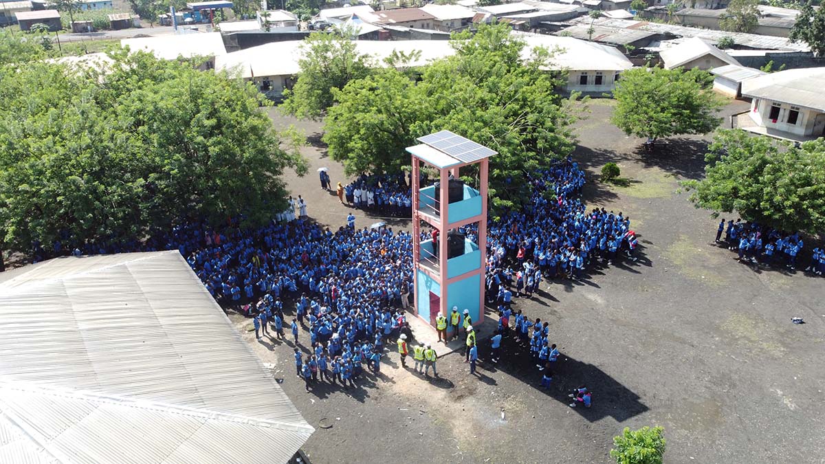 Drone Image of Well installation in Compagny